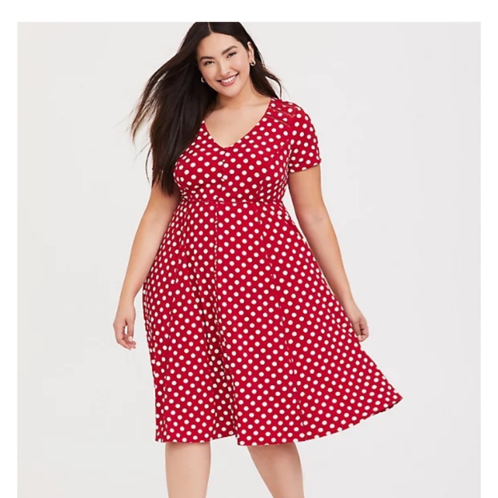 Red Polka Dot Torrid Dress